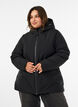 Veste d'hiver avec capuche et taille ajustable, Noir, Model image number 0