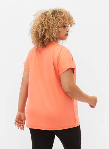 T-shirt d'entraînement à manches courtes, Living Coral, Model image number 1
