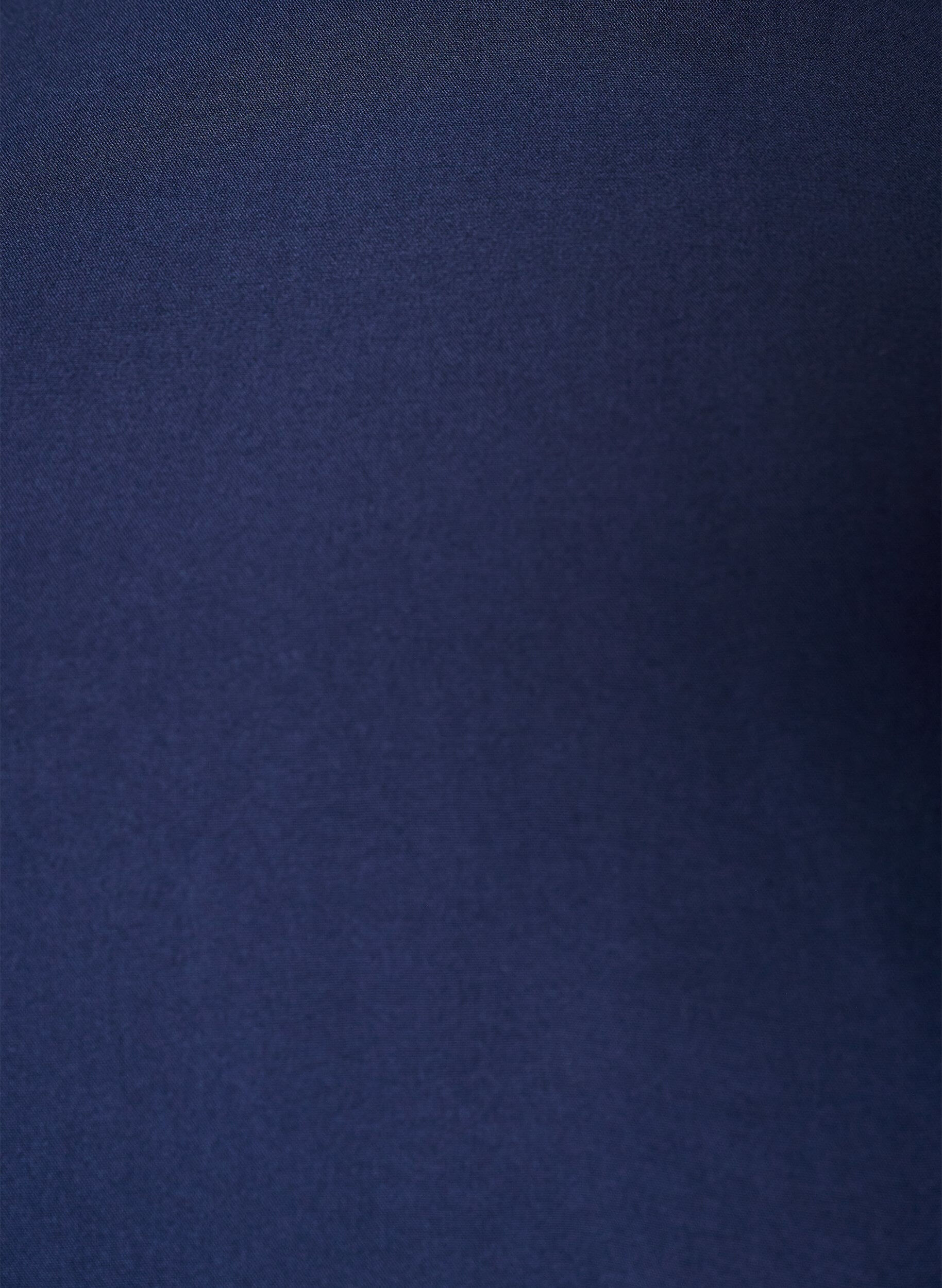 ZizziGeweven blouse met korte mouwen en ronde hals, Blauw, Packshot image number 2