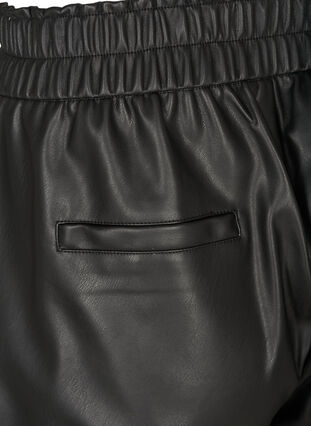 Pantalon 3/4 en simili-cuir, Black, Packshot image number 3