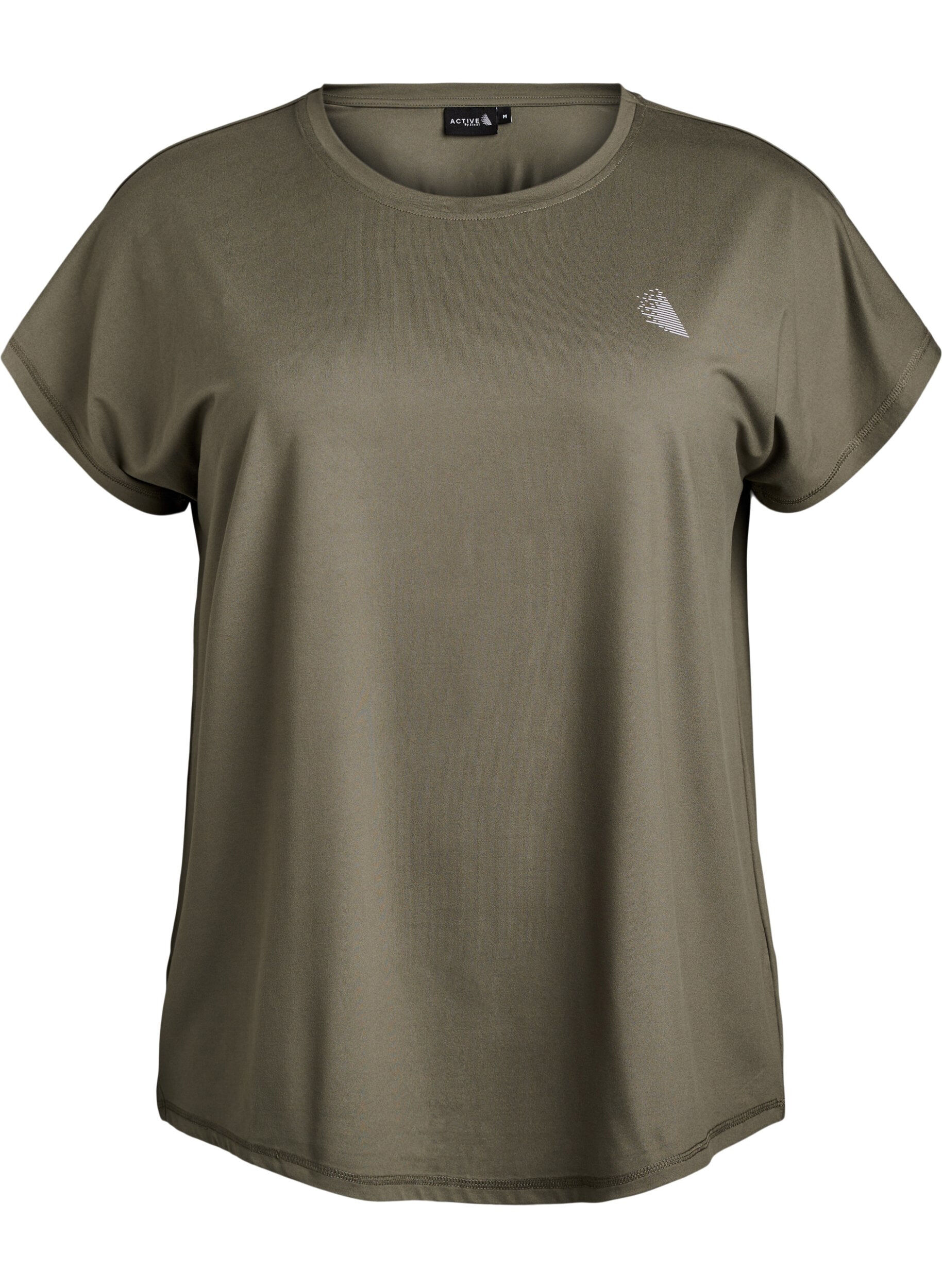 ZizziEffen gekleurd trainingsshirt, Groen, Packshot image number 0