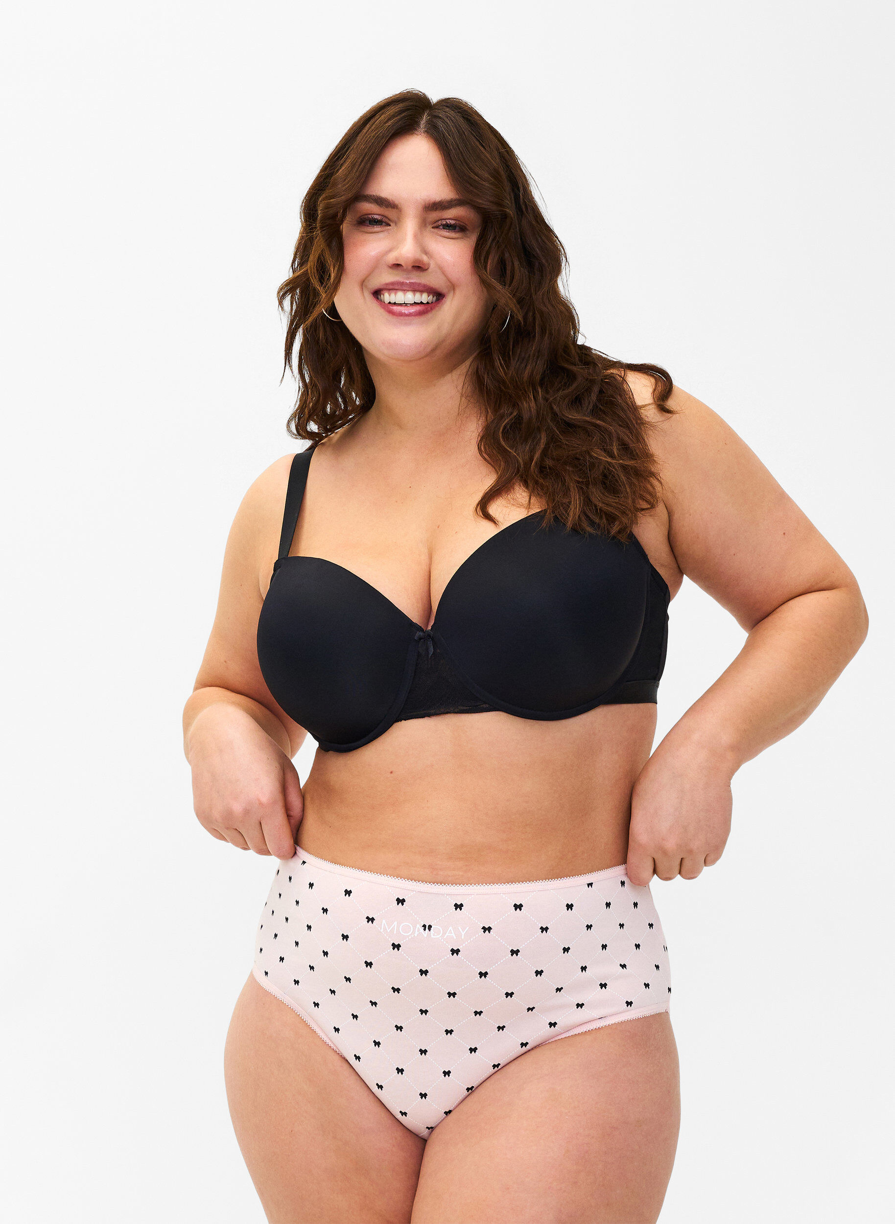 Zizzi7-pack panties met normale taille, Groen, Model image number 0