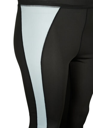 Pantalon de ski avec bande contrastée, Black w. Gray Mist, Packshot image number 2
