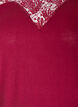 Blouse avec empi&egrave;cement en dentelle et manches ballon, Rouge, Packshot image number 2
