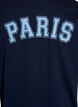 Robe T-shirt courte avec d&eacute;tails sport, Bleu, Packshot image number 3
