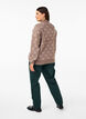 Broek met hoge taille en rechte pijpen, Groen, Model image number 1