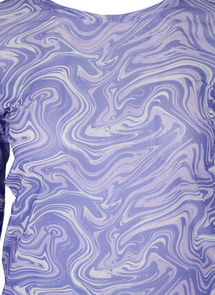 Chemisier en mesh avec imprimé, Lilac, Packshot image number 2