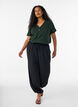 T-shirt met knoopdetail, Groen, Model image number 1