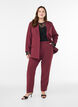 Broek met zakken en rechte pijpen, Rood, Model image number 0