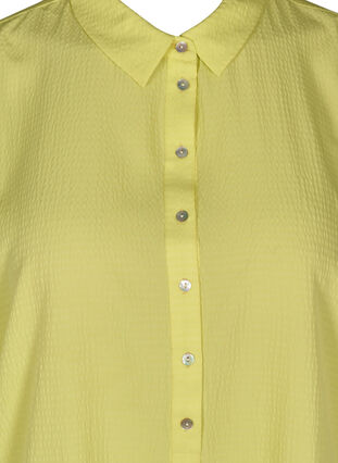 Oversized blouse met korte mouwen, Sunny Lime, Packshot image number 2