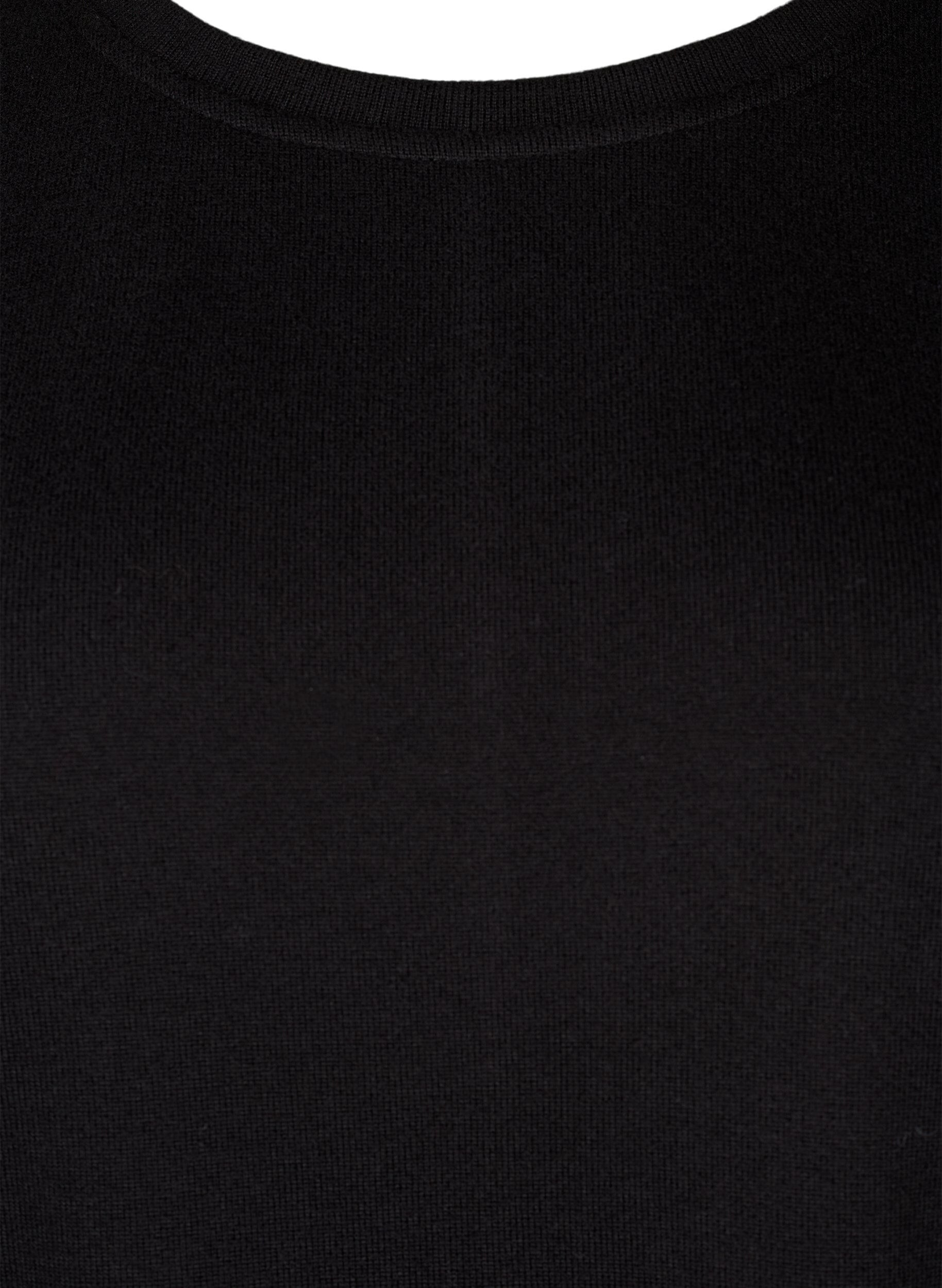 ZizziSolide gekleurde blouse met parels, Black, Packshot image number 2