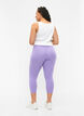 Leggings basiques longueur 3/4 en viscose, Violet, Model image number 2