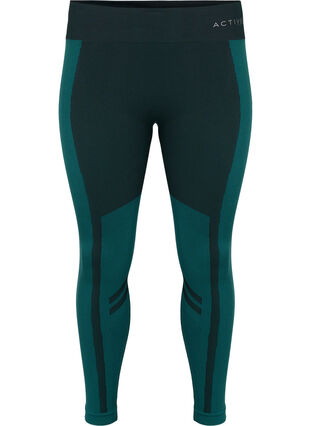 Sous-vêtement de ski sans couture avec motif, Deep Teal, Packshot image number 0