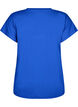 Losvallend sport T-shirt met V-hals, Blauw, Packshot image number 1