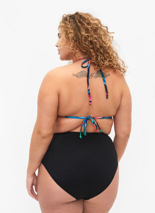 Culotte de bikini à taille haute, Black, Model image number 1