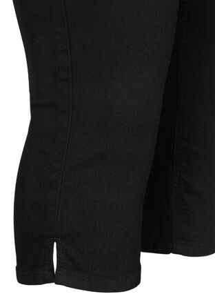 Driekwart broek in katoenmix, Black, Packshot image number 3