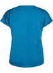 T-shirt met korte mouwen in een katoenmix, Blauw, Packshot image number 1
