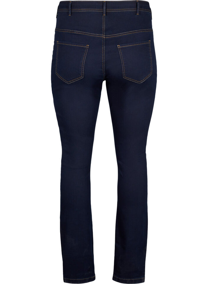 Jean Amy coupe extra slim taille haute, Bleu, Packshot image number 1