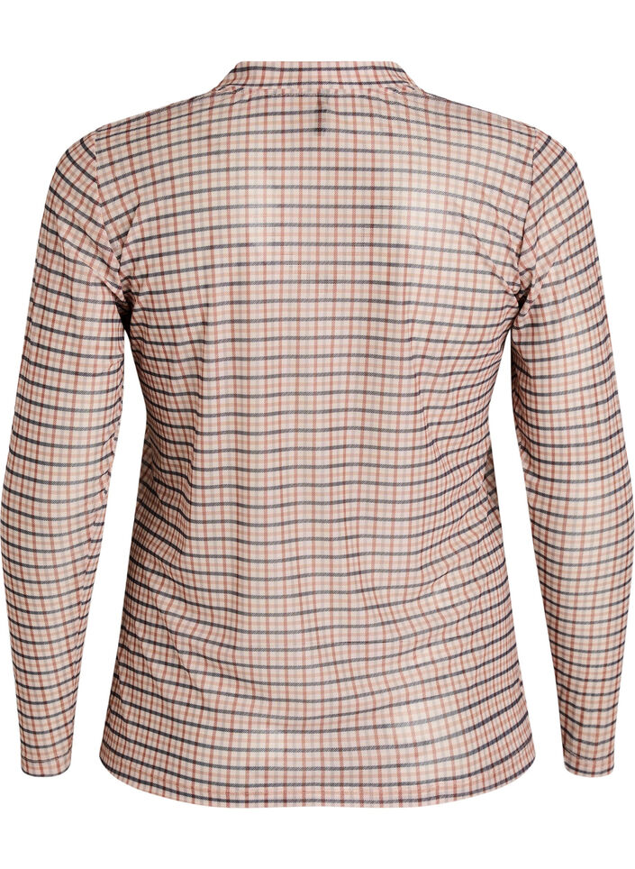 Mesh blouse met stippen, 9996, Packshot image number 1