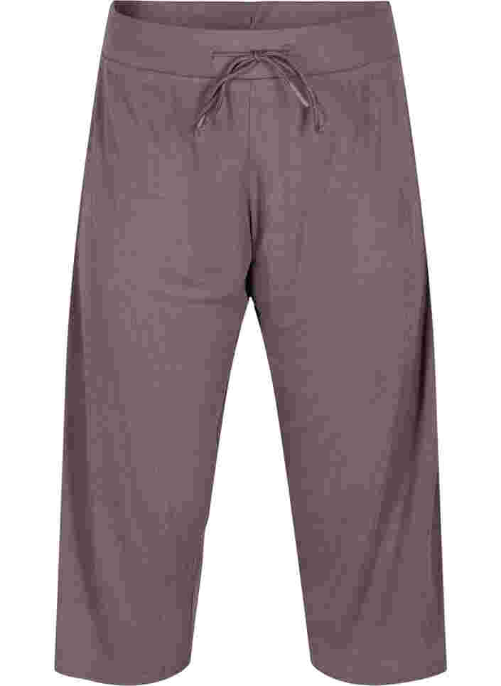 Pantalon-culotte ample en qualité côtelée, Sparrow, Packshot image number 0