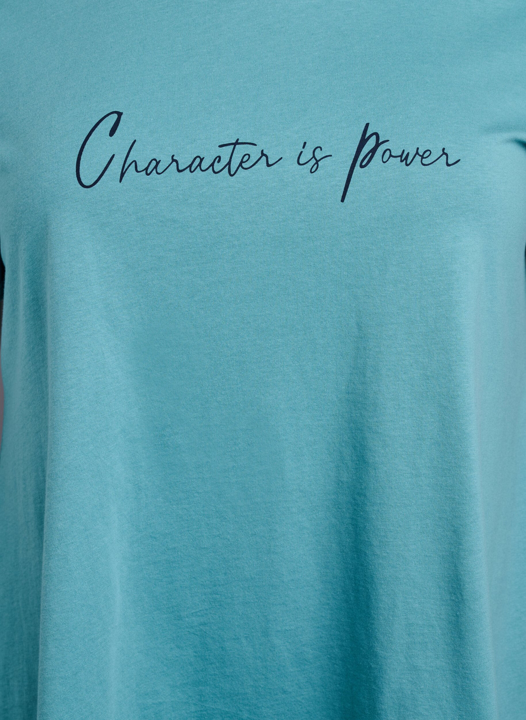 ZizziT-shirt met ronde hals en A-lijn vorm, Groen, Packshot image number 2