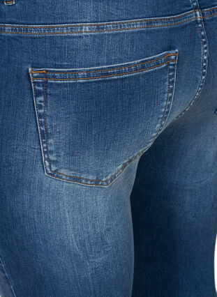 Super slim fit Amy jeans met hoge taille, Blue denim, Packshot image number 3