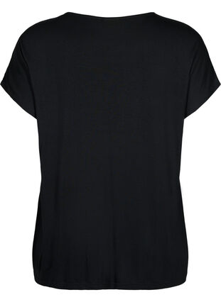 T-shirt à manches courtes en viscose avec imprimé , Black W. Lips, Packshot image number 1