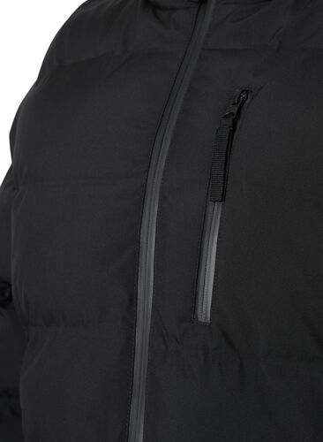 Doudoune avec capuche et poches, Black, Packshot image number 2
