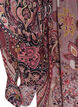 Robe midi &agrave; imprim&eacute; cachemire et taille &eacute;lastique, Violet, Packshot image number 3
