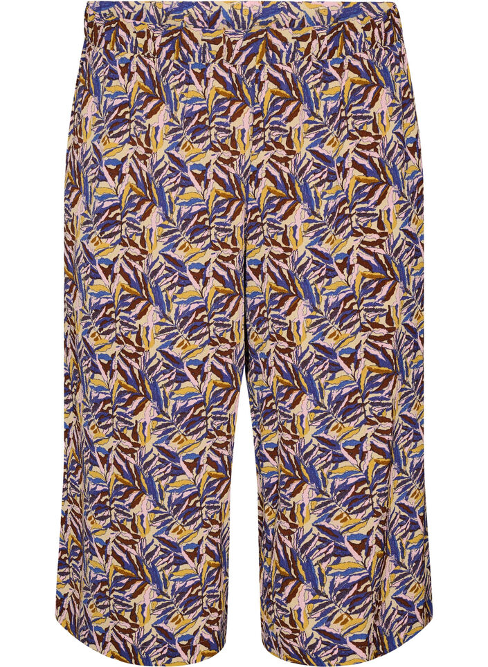 Pantalon ample avec imprim&eacute;, Beige, Packshot image number 0