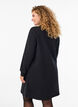 Korte sweatshirtjurk met een hoge hals, Zwart, Model image number 2