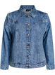 Denimjack met afneembare mouwen, Blauw, Packshot image number 0