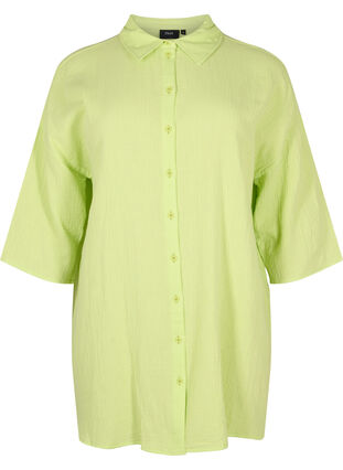 Chemise en coton à manches mi-longues, Wild Lime, Packshot image number 0