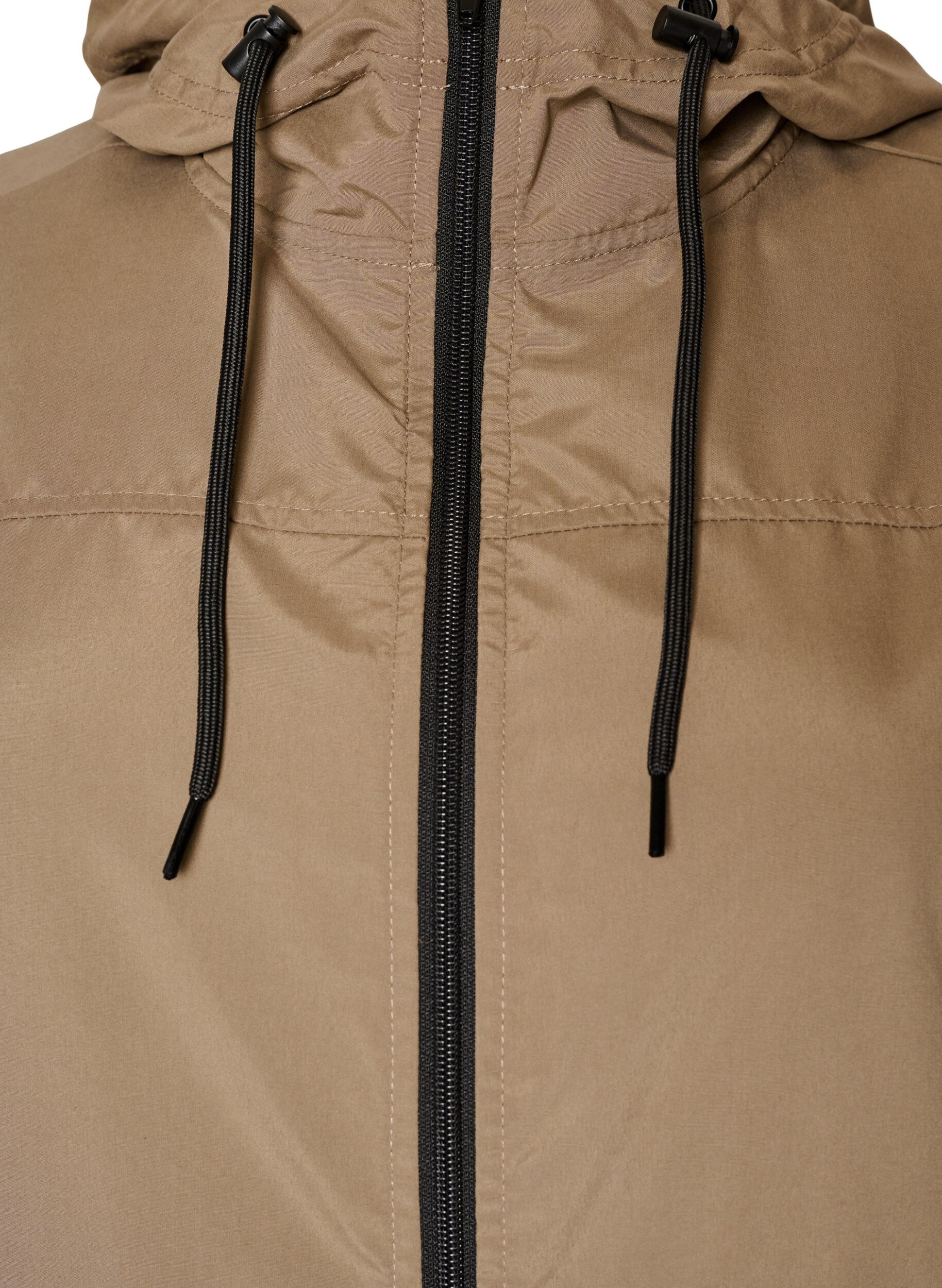 ZizziLichtgewicht parka met een capuchon, Bruin, Packshot image number 2