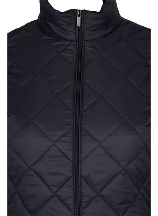Veste légère matelassée avec fermeture éclair et poches, Black, Packshot image number 2