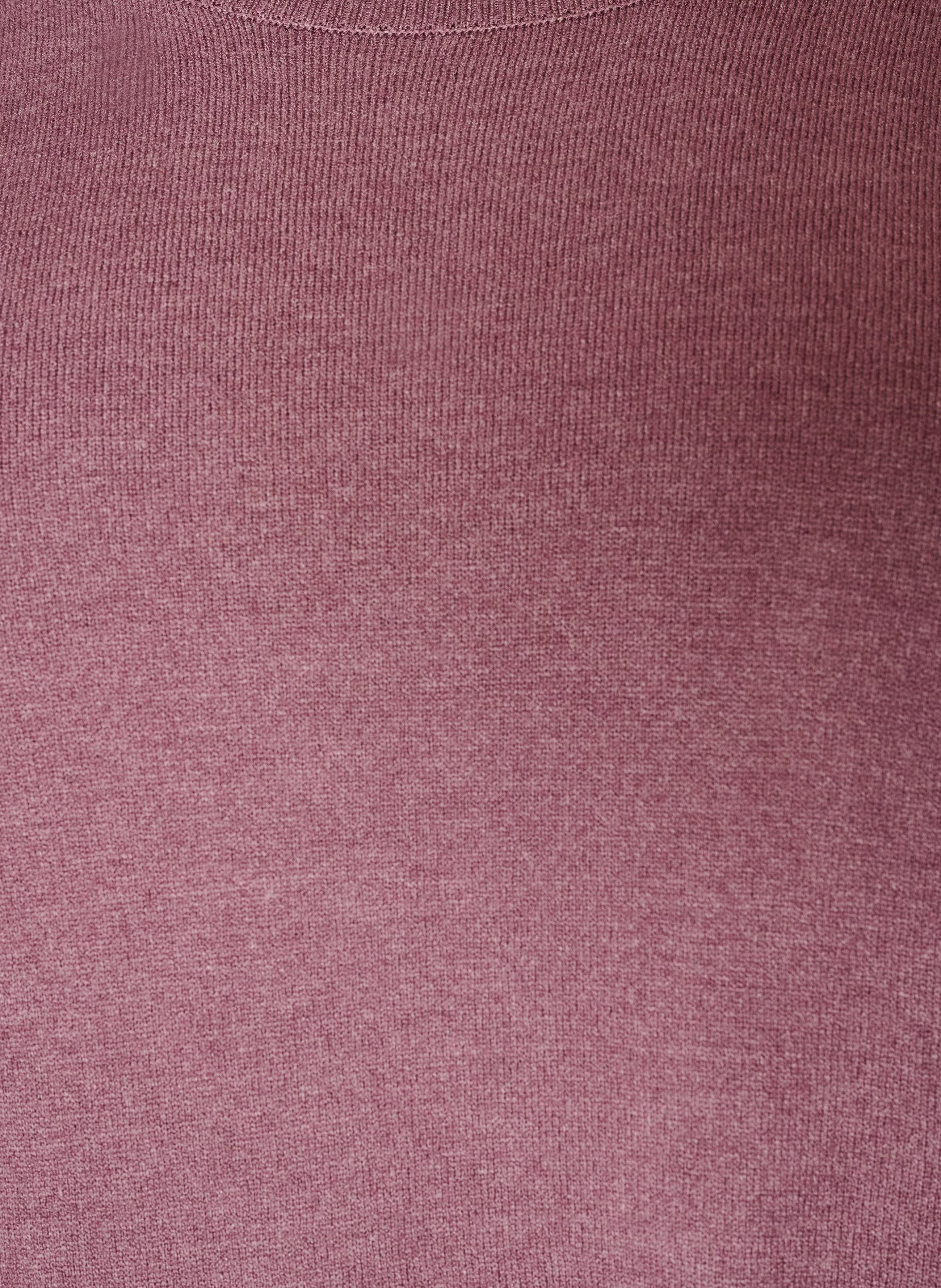 ZizziGebreide blouse met ronde hals, Roze, Packshot image number 2