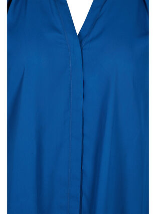 Chemise à manches longues avec col à volants, Estate Blue, Packshot image number 2