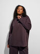 Sweat-shirt avec col montant et fermeture zipp&eacute;e, Marron, Model image number 3