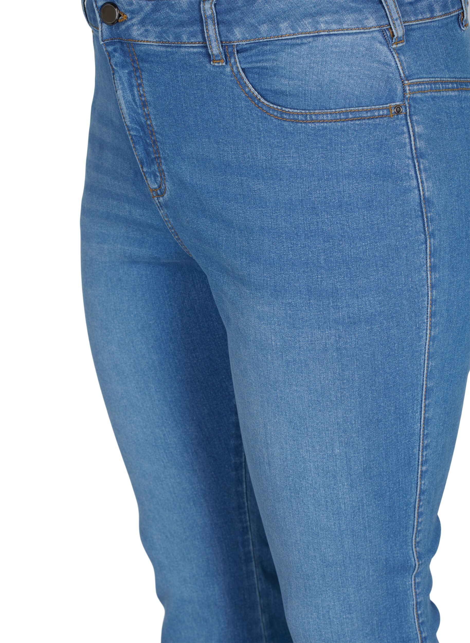 Zizzi Jeans bootcut Ellen &agrave; taille haute, Bleu Clair, Packshot image number 2