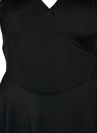 Maillot de bain avec dos croisé et jupe, Black, Packshot image number 2