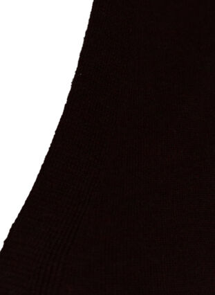 Lang gebreid vest in viscosemix, Black, Packshot image number 2