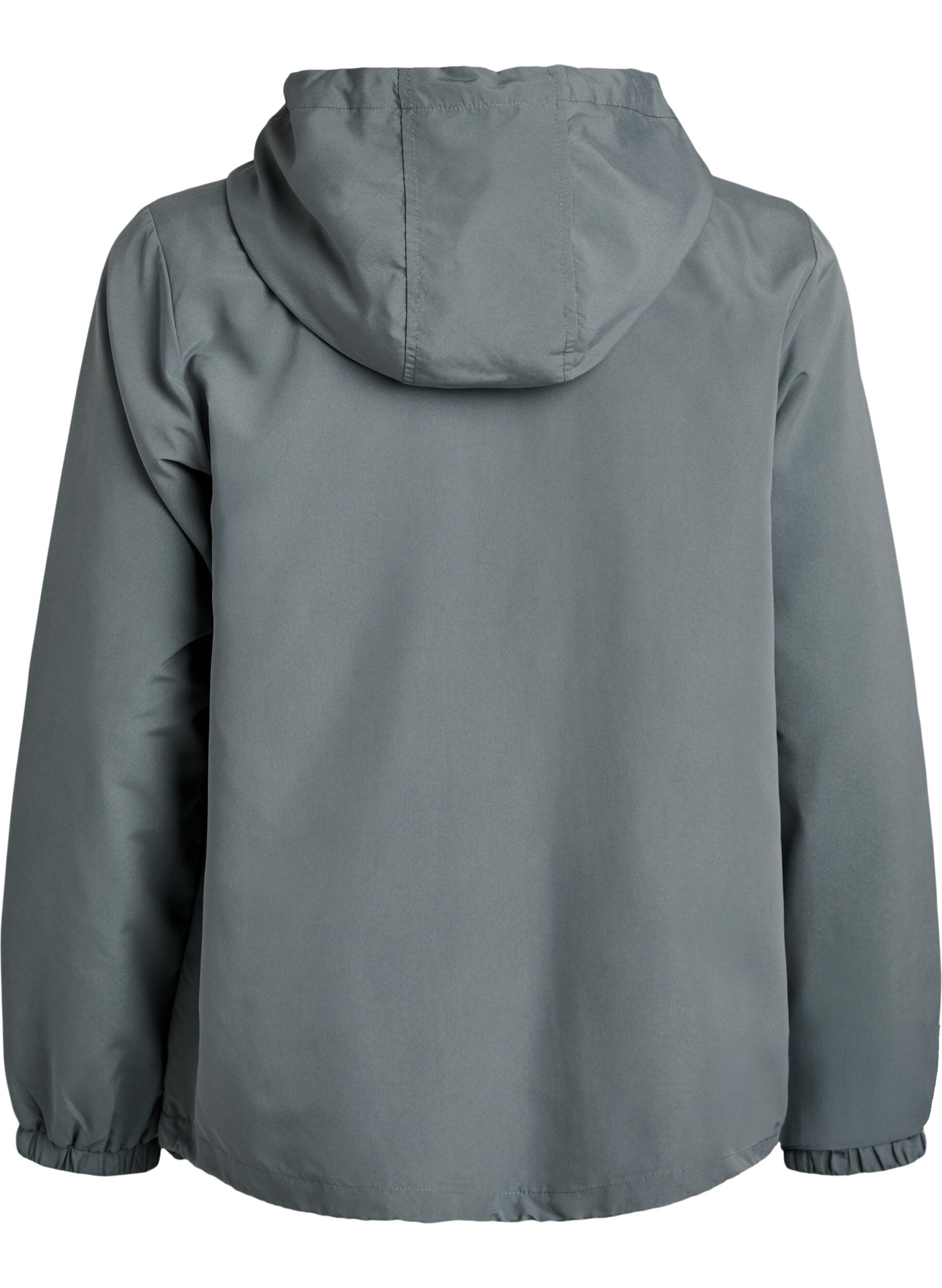 Zizzi Veste l&eacute;g&egrave;re avec capuche et fermeture &eacute;clair, Vert fonc&eacute;, Packshot image number 1