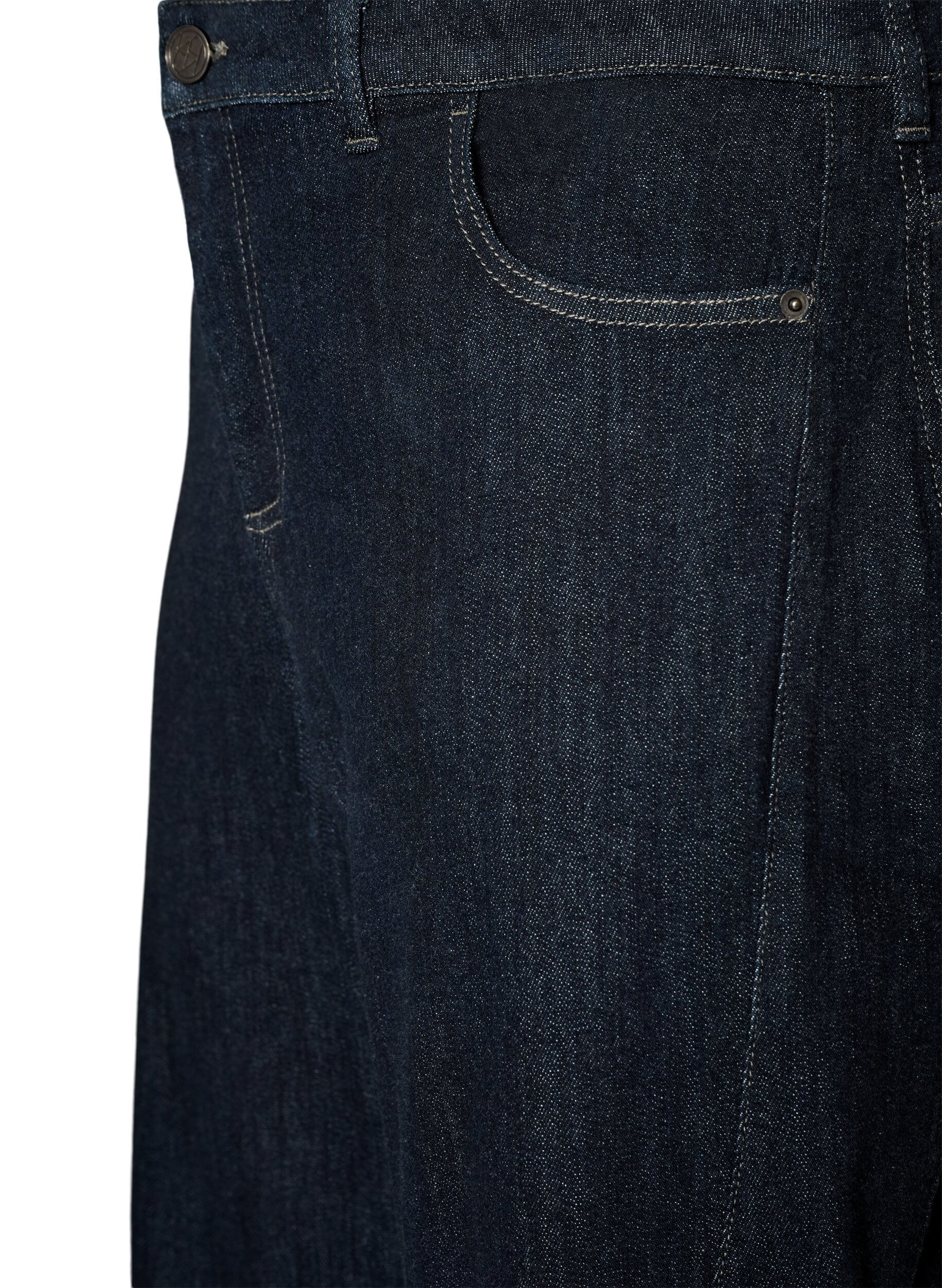 ZizziBarrel fit jeans met high waist, Blauw, Packshot image number 2