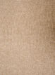 Gem&ecirc;leerde gebreide blouse met ronde hals, Beige, Packshot image number 2