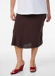 Viscose rok met een elastische taille, Bruin, Model image number 2