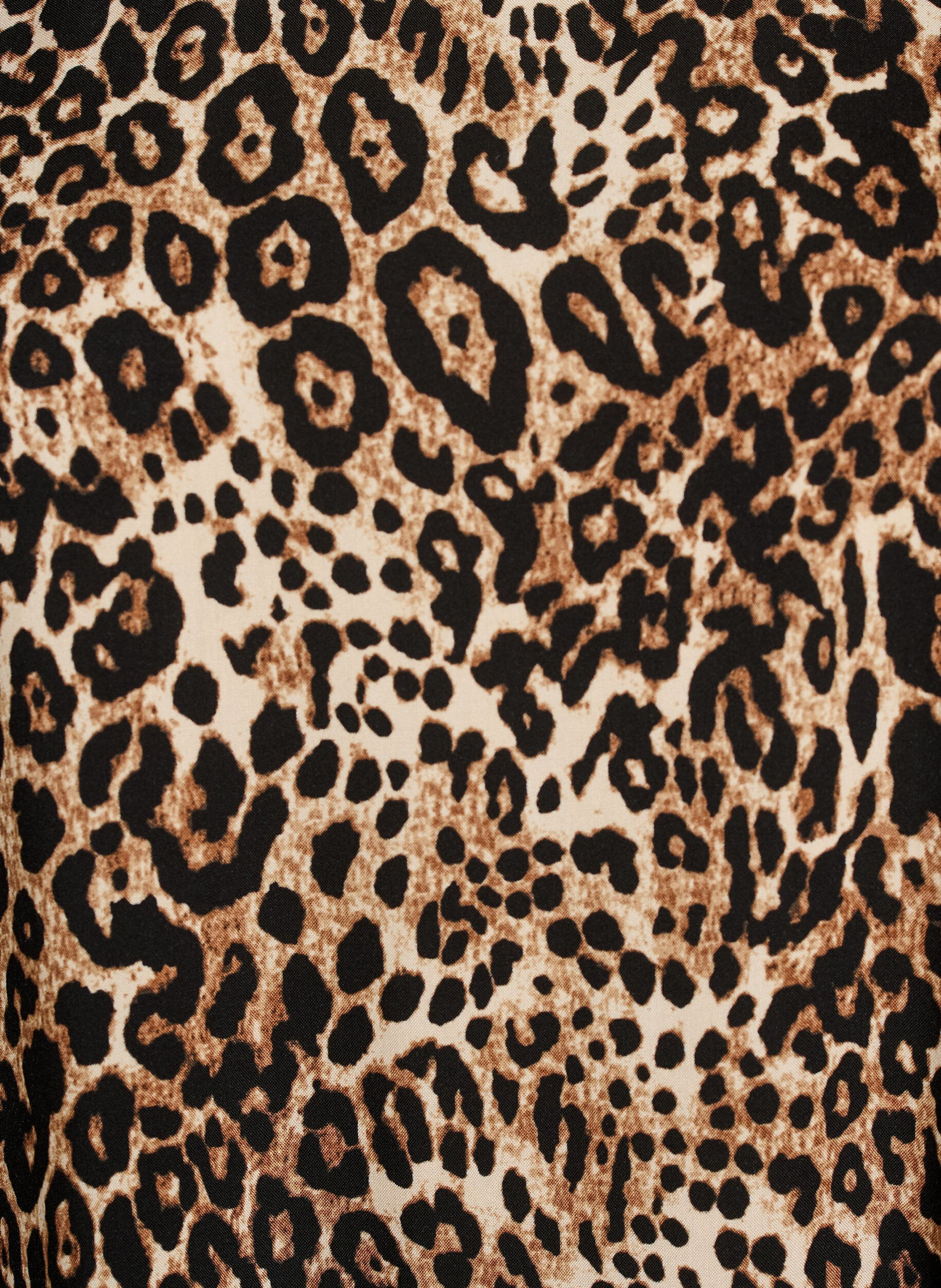 Zizzi Robe en viscose avec d&eacute;coupe, Marron, Packshot image number 2