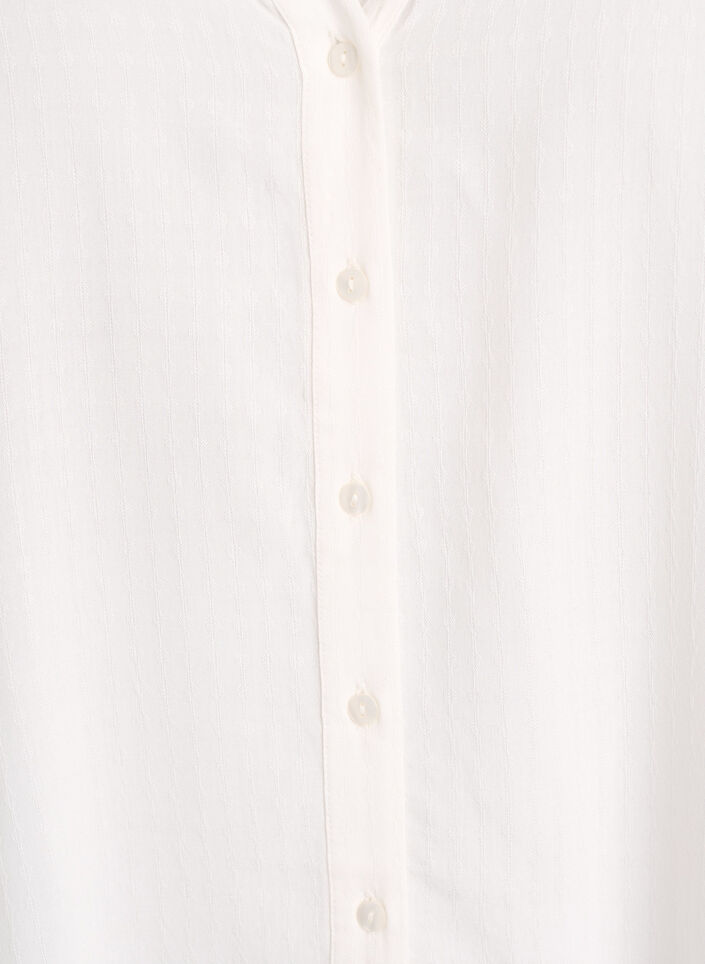 Viscose blouse met korte mouwen en rimpeldetail, Vanille, Packshot image number 2