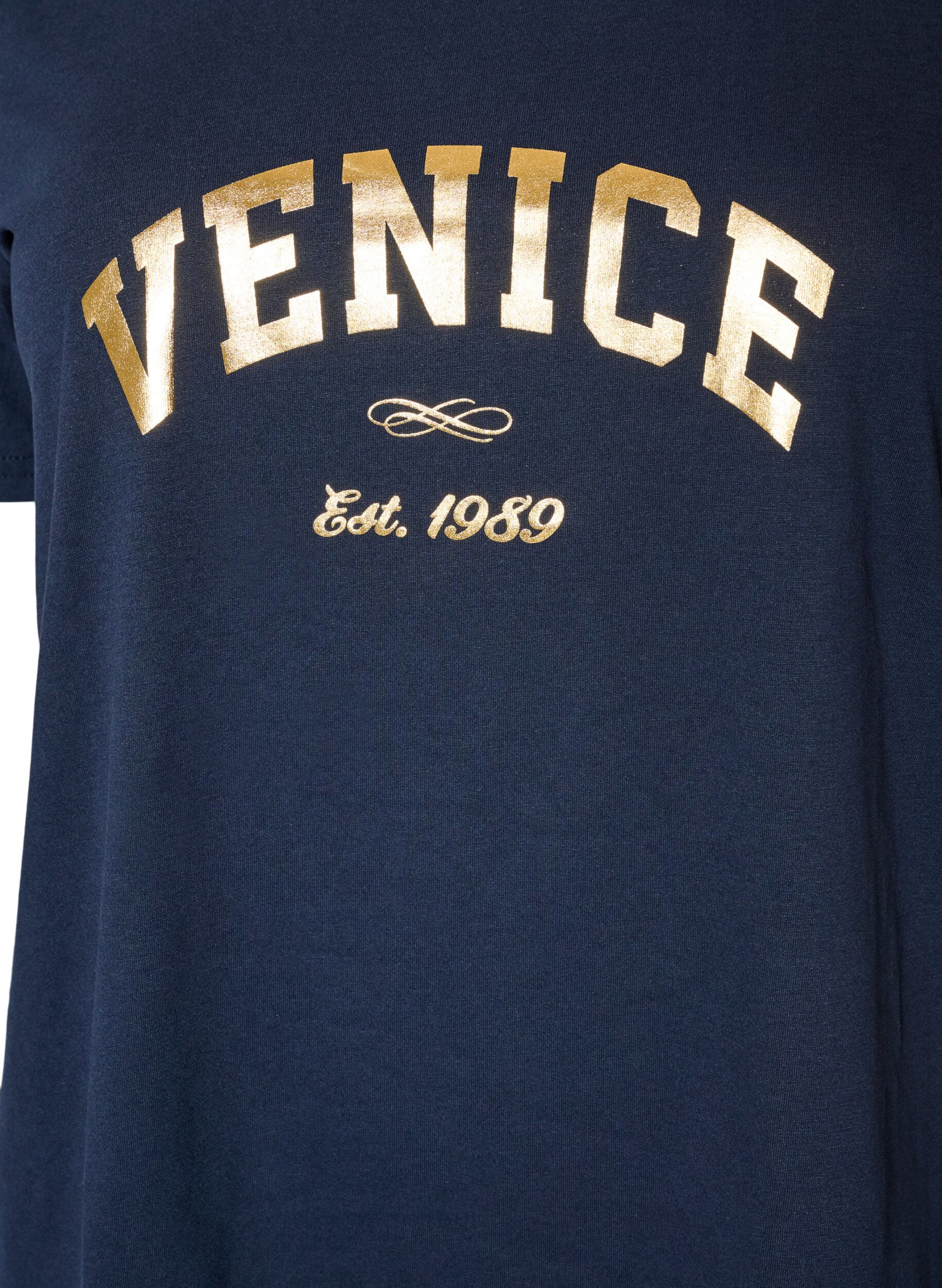 ZizziT-shirt avec motif, Bleu, Packshot image number 2