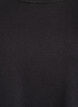 Fijngebreide blouse met korte mouwen, Zwart, Packshot image number 2