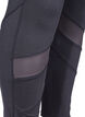 Cropped sportlegging met mesh, Black, Packshot image number 2